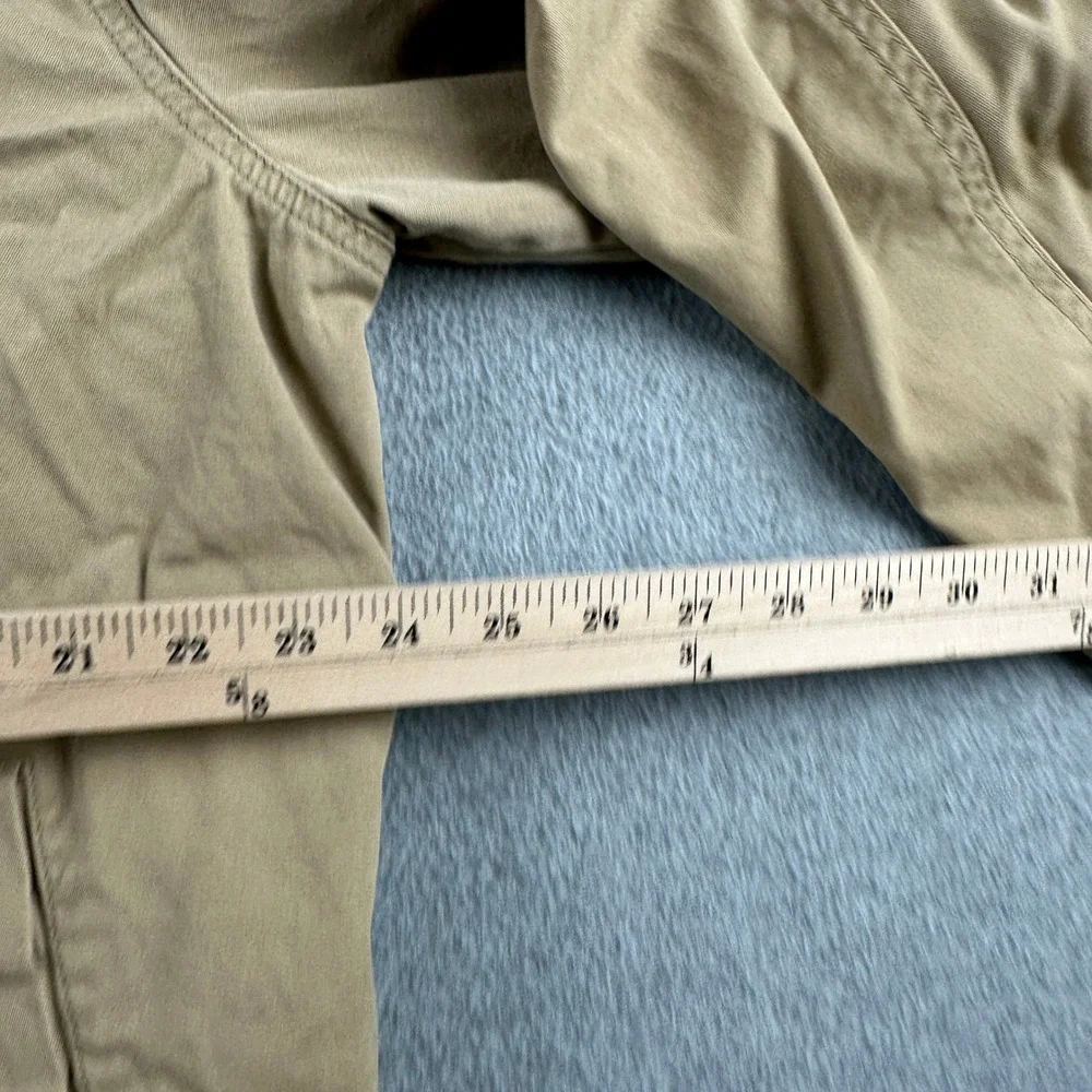 Eddie Bauer Jacket Mens L Tan‎ Canvas Full Zip Corduroy Lined Workwear Outdoor